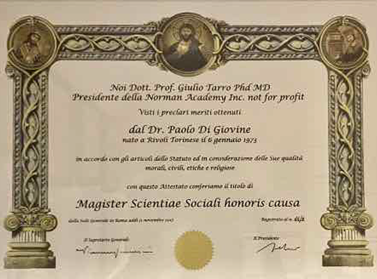 Magister a Fimra del rettore universitario prof Giulio Tarro.png