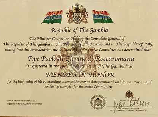 Benemerenza del Console Generale del Gambia in Italia e San Marino.png