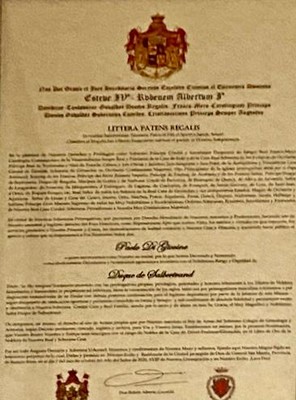 Patente di nobiltà - titolo nobiliare - Principe Paolo di Giovine.jpeg